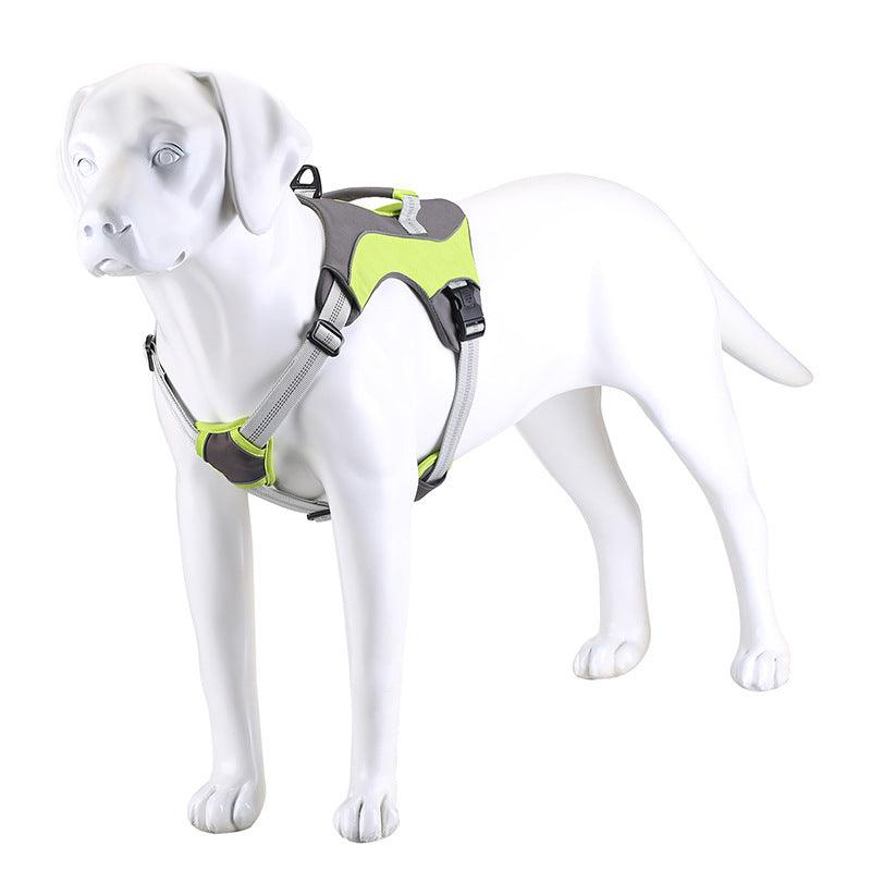 Reflective Chest Strap Dog Leash Set With Towing Rope