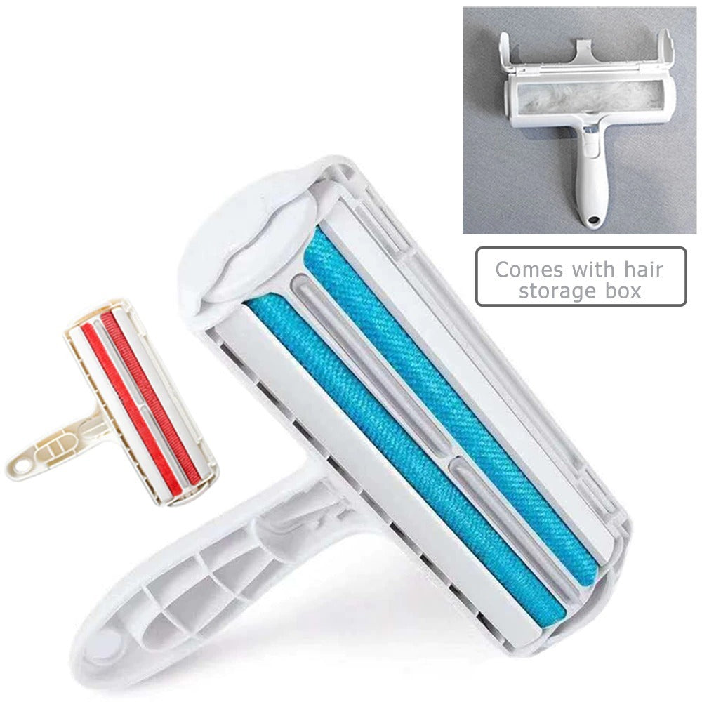 Pet Hair Rolling Lint Brush 2-Way Tool