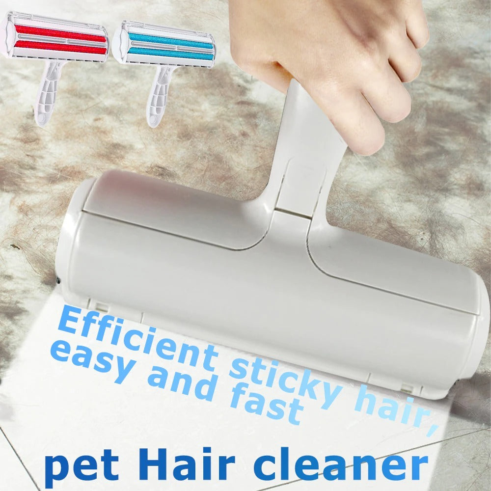 Pet Hair Rolling Lint Brush 2-Way Tool