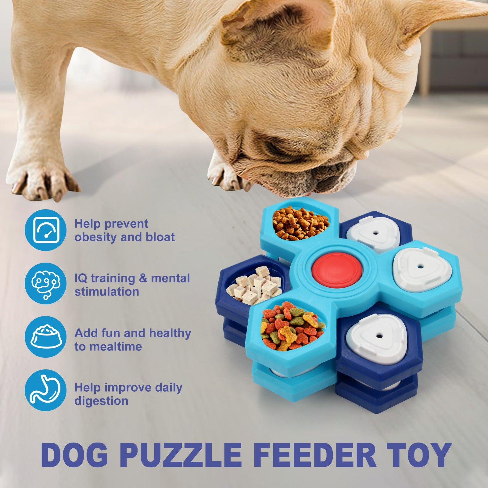4 Layer Slow Feeder Dog Puzzle